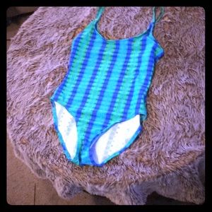 Blues and Greens One Piece Swimsuit